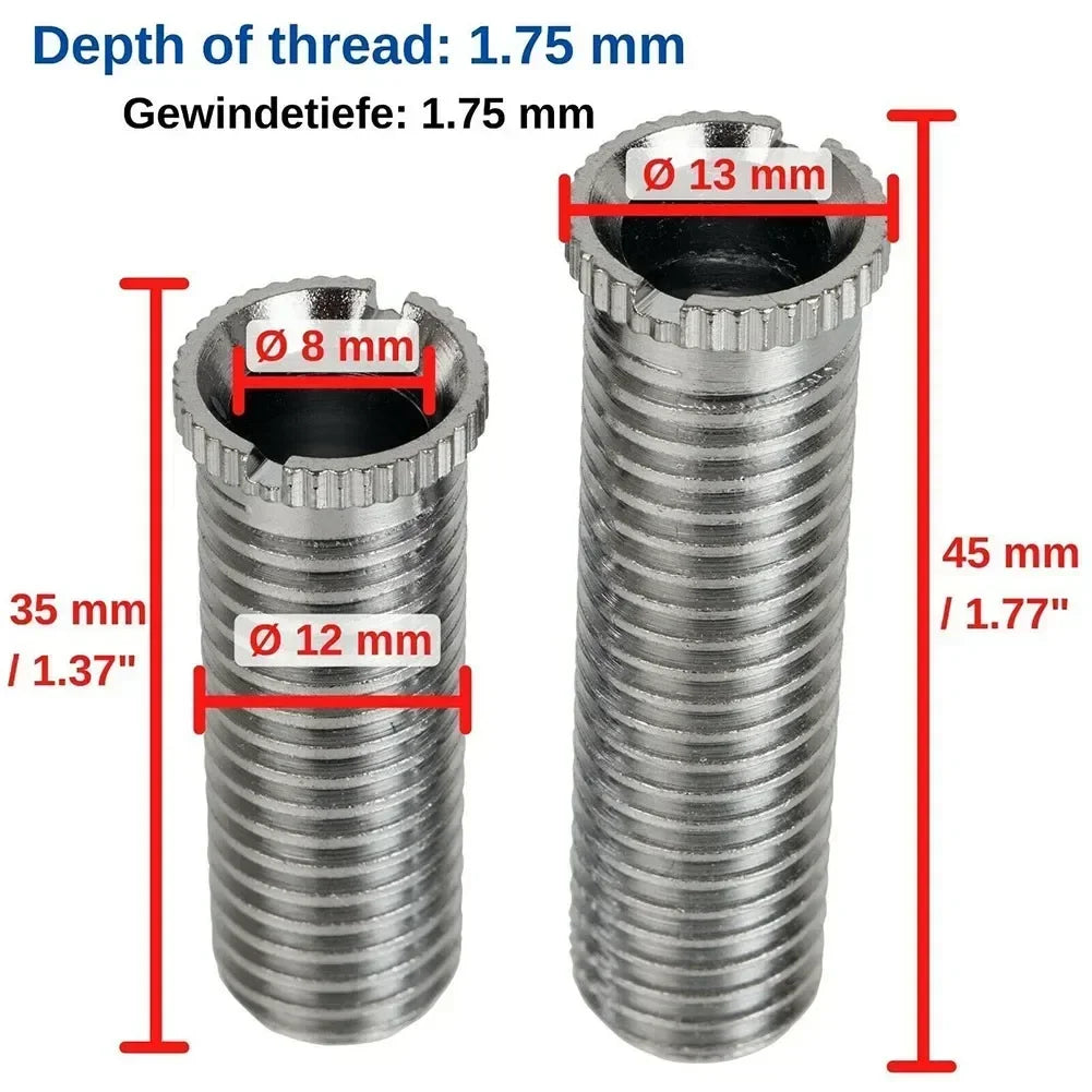 1/2/5pc 35mm /45mm Kitchen Sink Basket Strainer Waste Threaded Screw Connector Stainless Steel Kitchen Tools