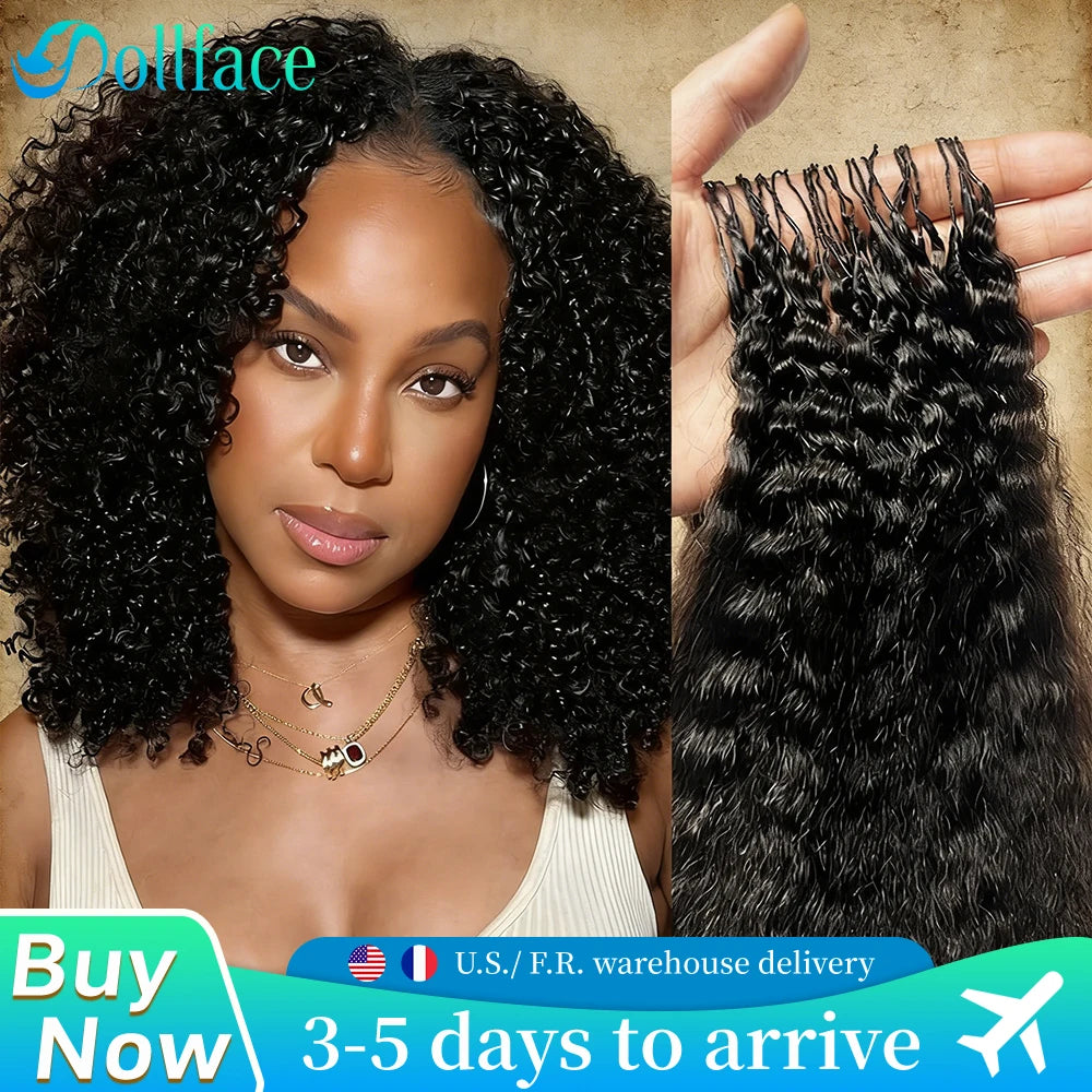 Crochet Human Hair Deep Wave Kinky Straight Curly Feather Crochet Hair Extensions 100% Brazilian Human Hair 24 Inch for Women
