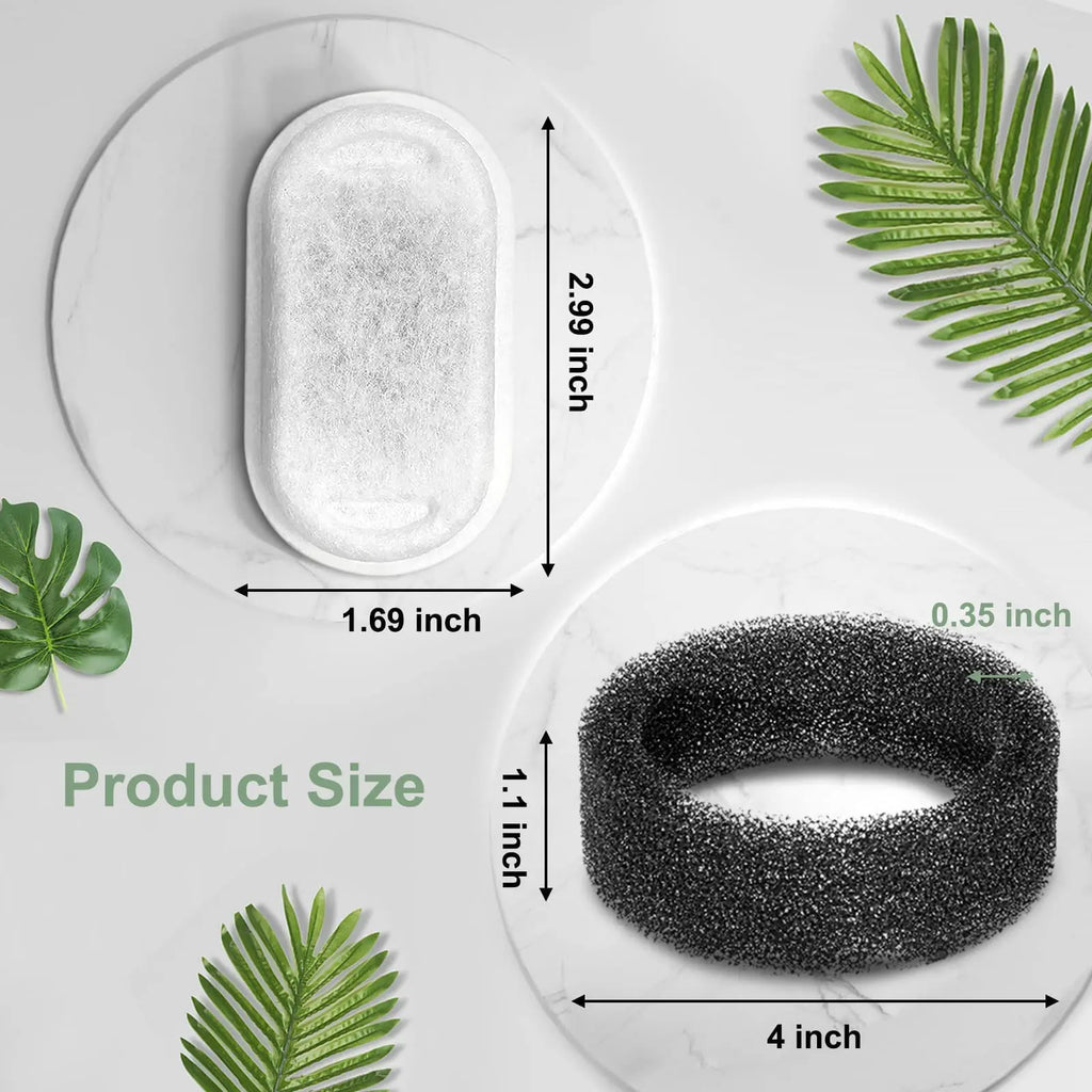 Replacement filter for cat water well stainless steel sp ender feeder pet water well activated carbon replaced filter