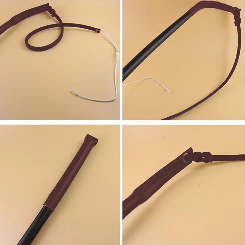 "Powerful and durable" dog whip anti-slip handle pet behavior correction training whip