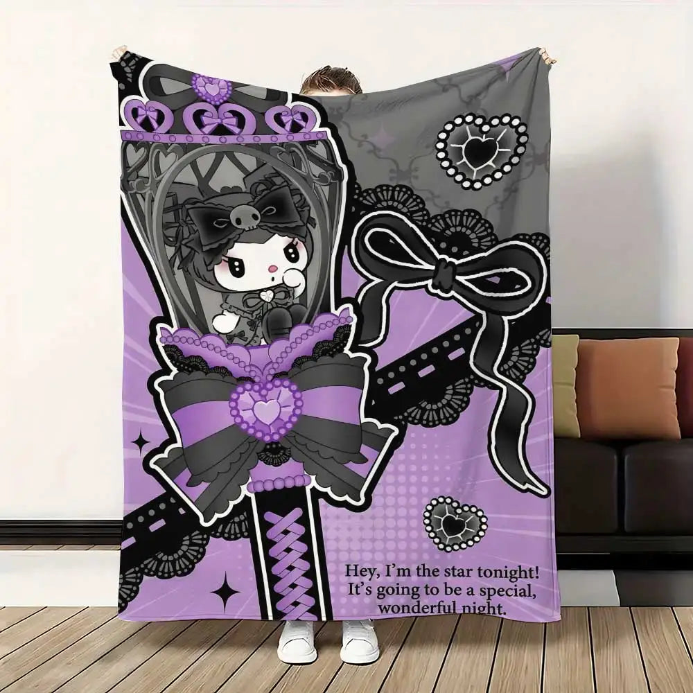 Kawaii Magic Kuromis Cute Throw Blanket Luxury Sofa Blankets & Throws Fluffy Plaid Home Interior Knee Soft Nap King Size Bed &