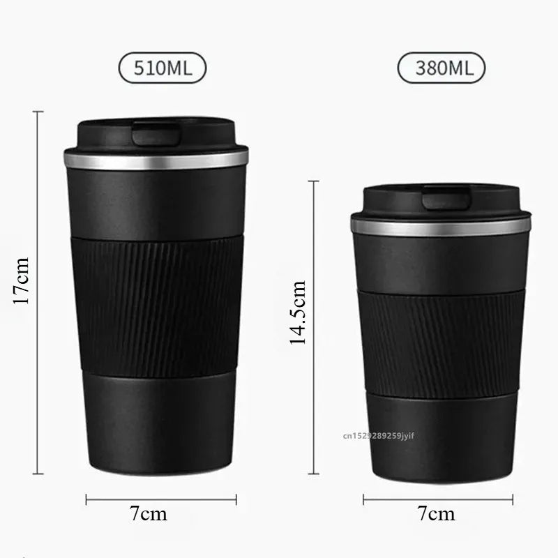 1PC 380ml/510ml Stainless Steel Coffee Cup Leak-Proof Thermal Mug Insulated Bottle Car Garrafa Termica Cafe Copo Termico Caneca
