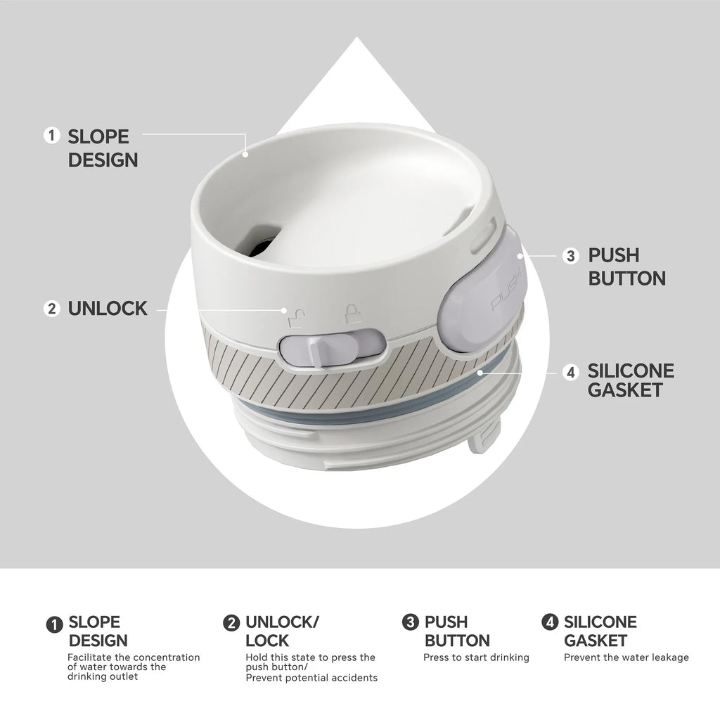 ideus 304 stainless steel insulated cup, 500ml portable vacuum leak-proof travel and outdoor sports water cup, suitable for offi