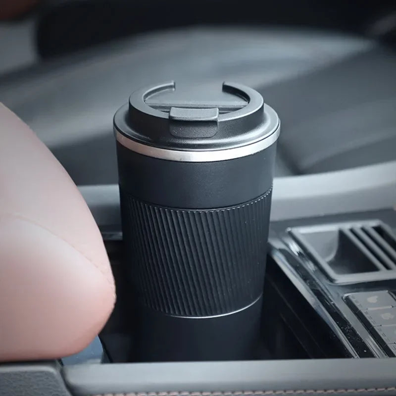 [homeeee] Anti-Slip Insulated Coffee Mug - Vacuum Travel Flask
