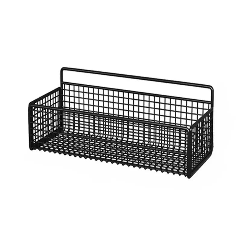 Kitchen Organiser Multifunctional Toiletries Organiser No-Punch Bathroom Shelf Bathroom Kitchen Wall Mount Storage Rack