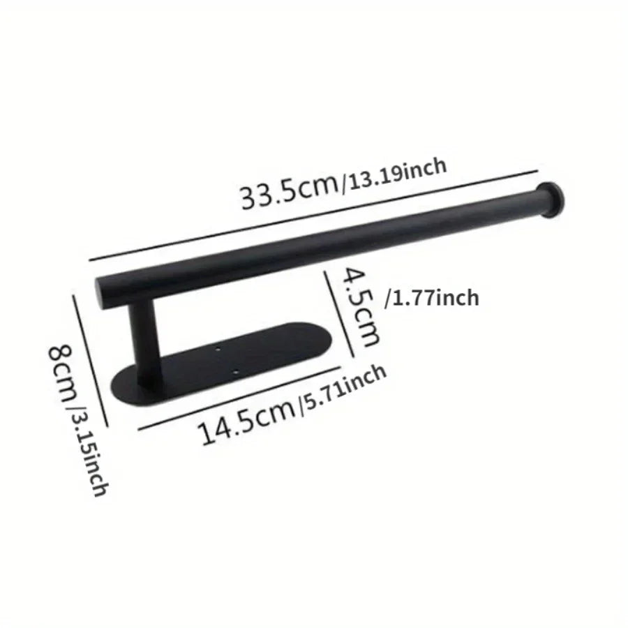 Wall Mounted Kitchen Racks Storage Stainless Steel Paper Towel Holder Self-Adhesive Tissue Roll Hanger  Bathroom Under Cabinet