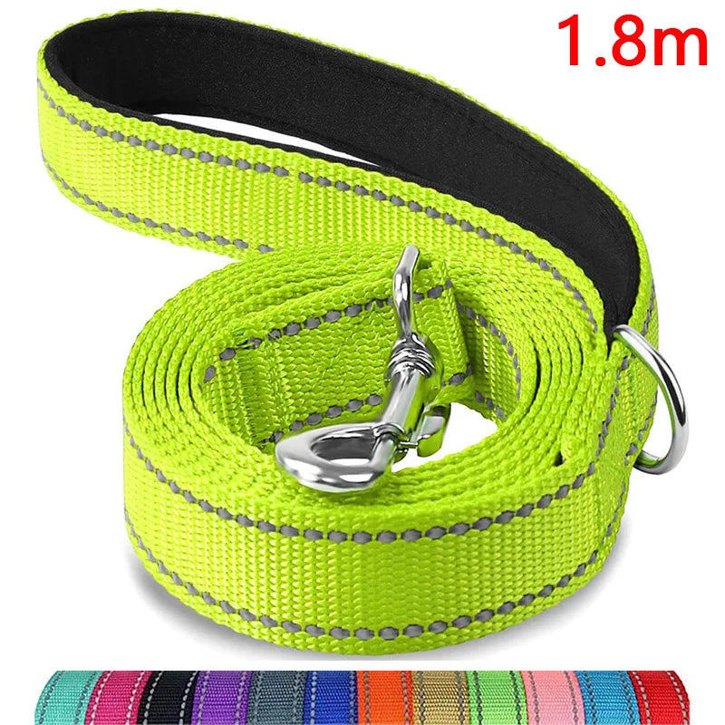 1.8m Dog Traction Rope Night Reflective Rope Pet Training Rope Cat Dog Strap Collar Lead Belt Pet  Accessories