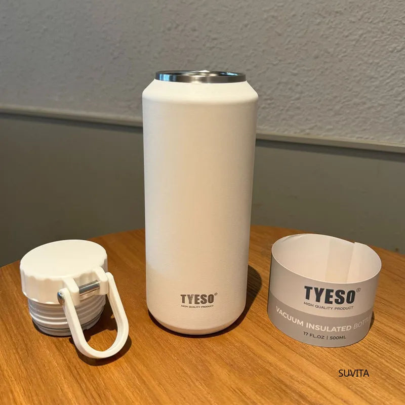 Tyeso 500/710MLStainless Steel Thermos Water Bottle Car Thermal Cup Sports Water Bottles Keeps Cold and Heat Thermal Mug