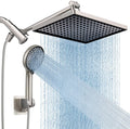 11.8-inch rain shower head, 6-mode handheld spray, high-pressure shower combination, with 11-inch adjustable extension arm, brus
