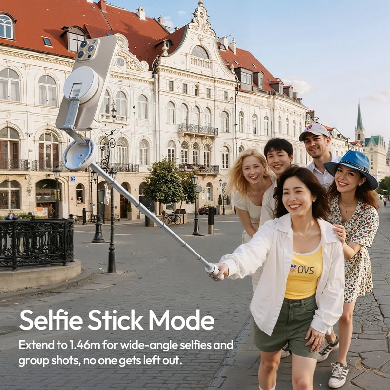Ulanzi MT85 Automatic Phone Tripod Magsafe Dual-Side Magnet with 10m Wireless Control for Outdoor Travel Selfie Stick Livestream