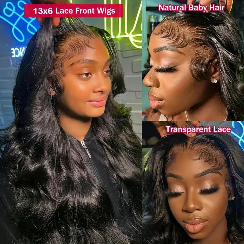 250% Remy 40 42 Inch Body Wave Lace Front Wig 13x6 Brazilian Black Wet And Wavy Hd Lace Frontal Human Hair Wigs 100% Pre Plucked