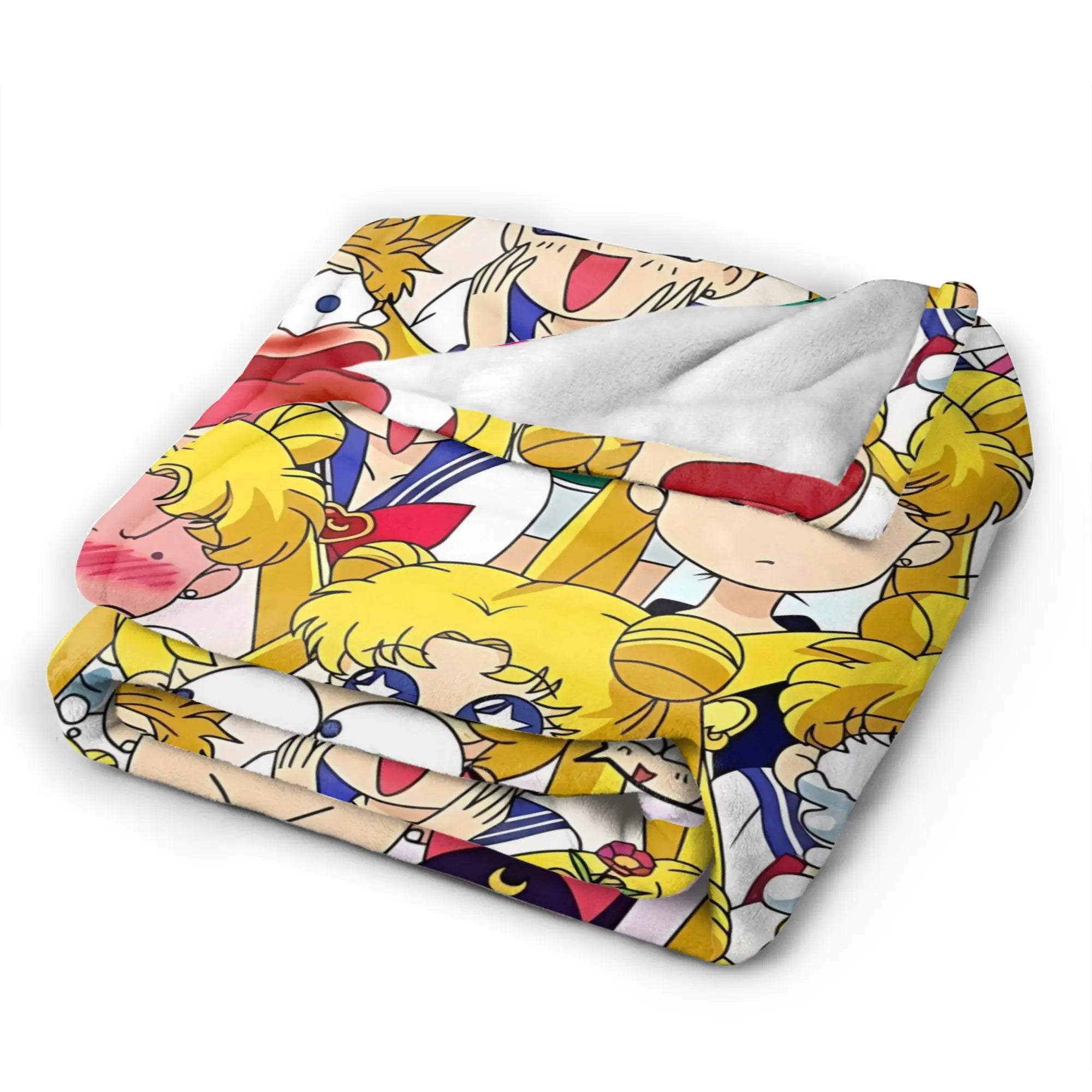 Warm Blanket Airplane Travel Kawaii Anime S-Sailors Moons Throw Blanket  Flannel Bedspread For Home Decor Novelty Sofa Bed Cover