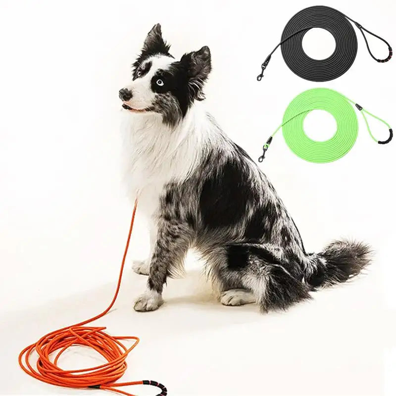 Dog Leash Long PVC Leashes Durable Training Recall Long Lead 1.5M 3M 6M 9M Great for Training Beach Yard Play