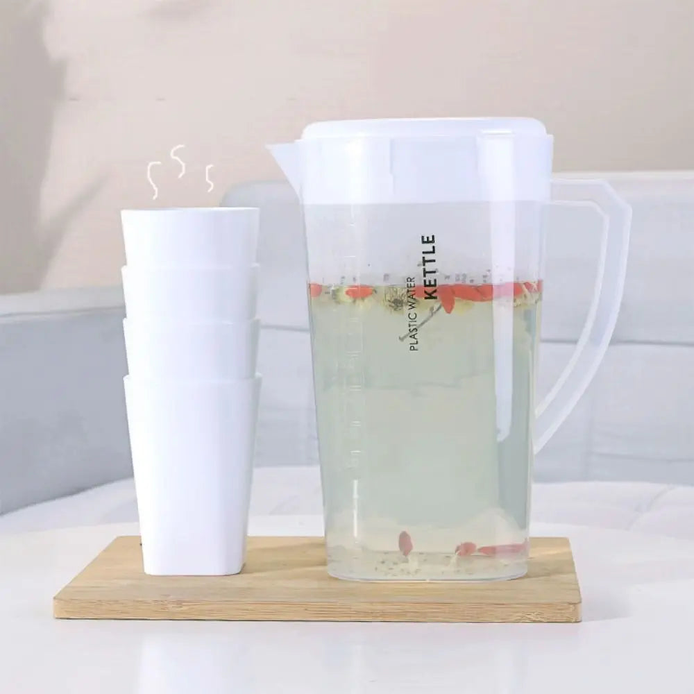 1.3/2.2/3L Cold Water Kettle Home Heat Resistant Fall-resistant Pitcher Plastic High Capacity Juice Jug for Summer Milk Tea Shop
