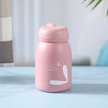 1 Pc 320ml Mini Portable Thermal Cup - Cute Leakproof Glass Vacuum Insulated Flask, Water Bottle for Girls & Kids Daily Drink