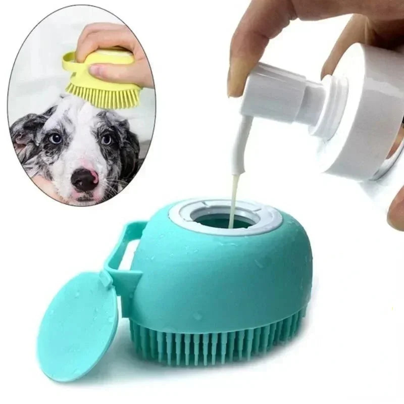 Pet Cleaning Wash Bath Massage Brush Soft Silicone Pet Accessories for Dogs Cats Tools Pet Supplies  расческа для собак