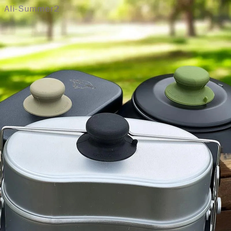 {MX} Silicone Pot Lid Knob Anti-scad Pan Lid Holding Handle Suction Cup Grip Outdoor Picnic Lid Lifter Phone Holder