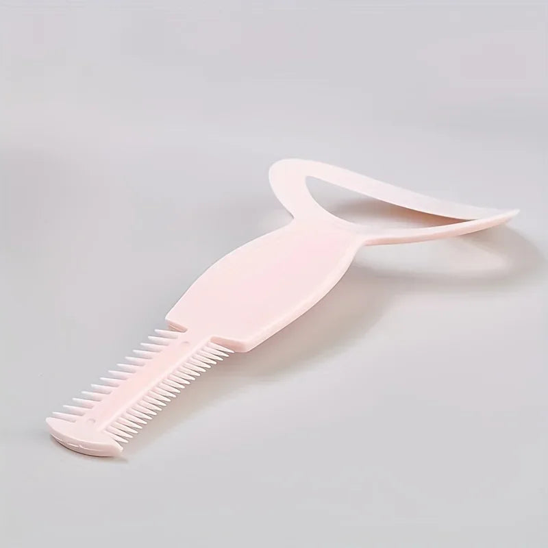 3 pcs Pink Eyeliner Stencil & Mascara Guard with Comb - Effortless No-Smudge Eye Makeup Tool for Perfect Lash Application