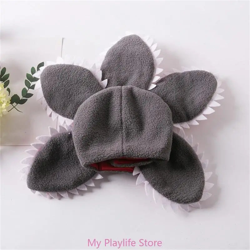 Funny Cat Hat Demogorgon Scary Flower Costume Birthday Pet Accessories Supplies  Pet Dogs Headwear Adjustable Sticker