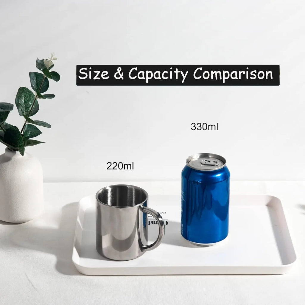 Stainless Steel Mug Coffee Cup Camping Mug Metal Coffee Tea Cup Mug Portable Milk Tea Cup Tumbler Water Mug Outdoor Drinking Cup