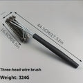 Barbecue Grill BBQ Brush Clean Tool Grill Accessories Stainless Steel Bristles Non-stick Cleaning Brushes Barbecue Accessories
