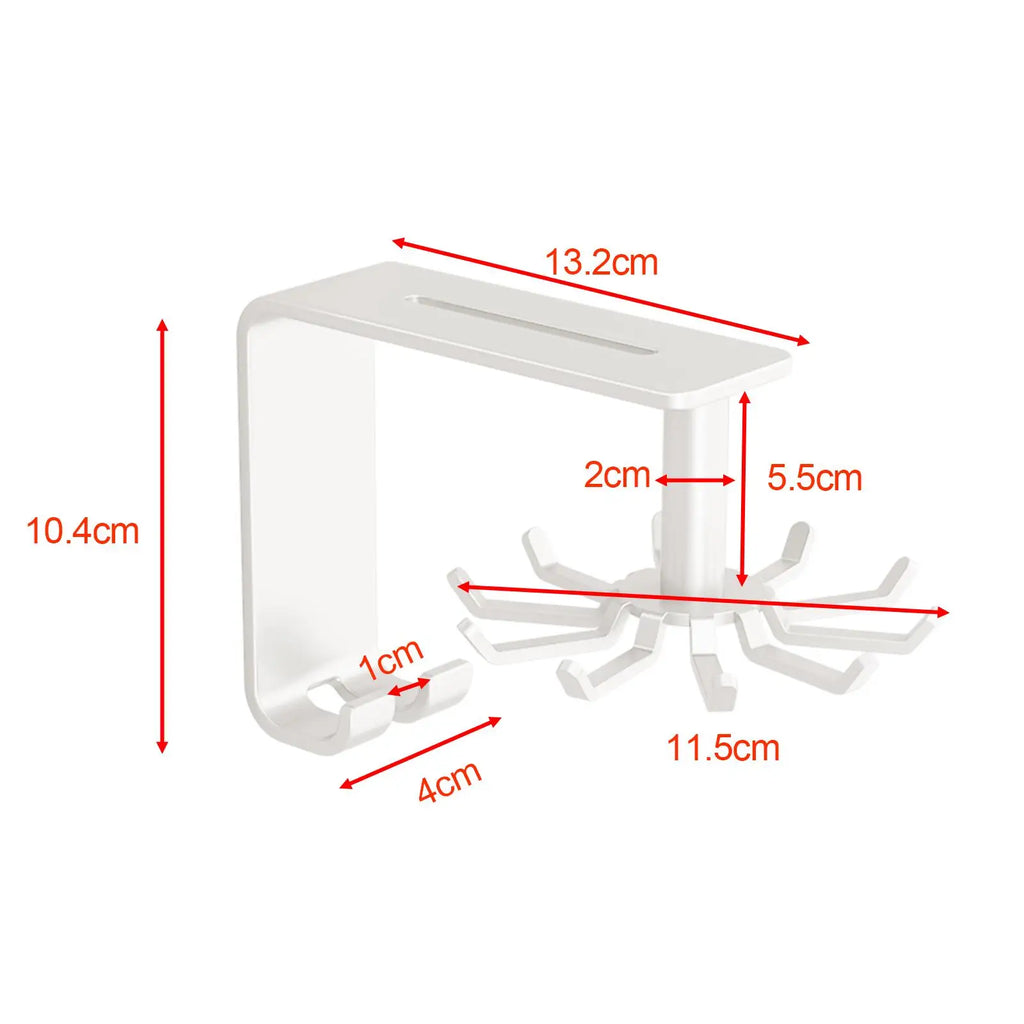 Utensils Hanging Rack Wall Mounted Kitchen Utensil Hooks Kitchen Wall Organizer for Cutting Board Pans Gloves Towel Whisk