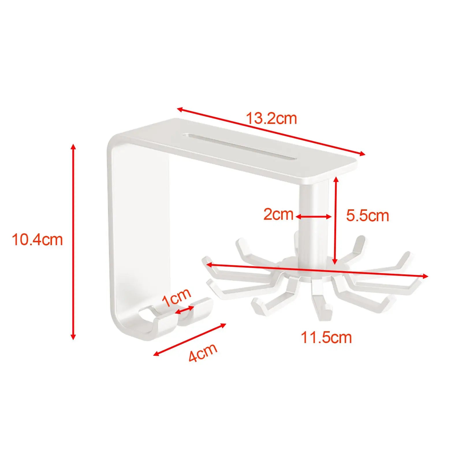 Utensils Hanging Rack Wall Mounted Kitchen Utensil Hooks Kitchen Wall Organizer for Cutting Board Pans Gloves Towel Whisk
