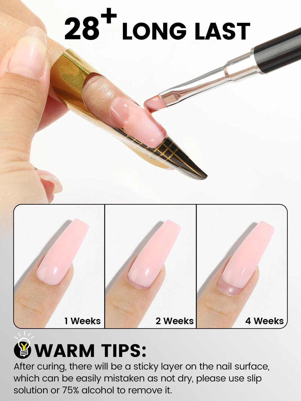 YOKEFELLOW 15g Builder Gel Nail Polish HEMA TPO Free Extension Gel Self-leveling Milky Construct UV LED Acrylic Gel DIY YMH02