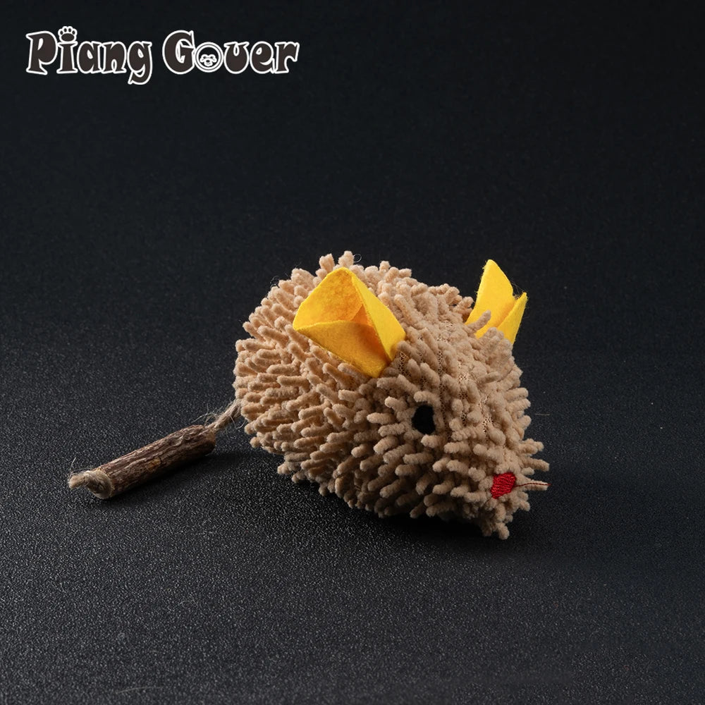 Big Mouse Cat Toy Catnip Simulation Interactive Play Plush Pet Toy
