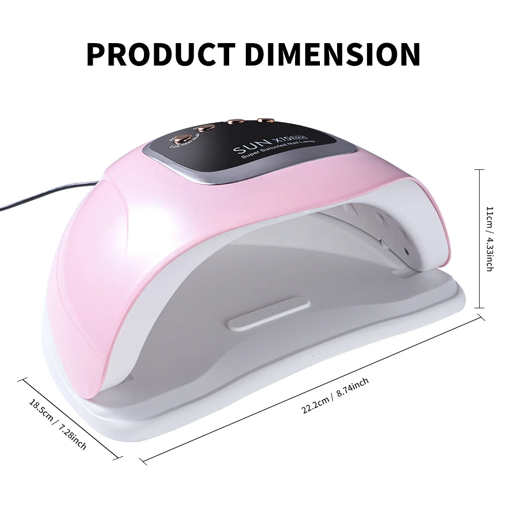 SUN X15 MAX Nail Art Lamp 66 UV LED Professional Gel Polish Dryer With 4 Timer Auto Sensors For Nail Salon Tools