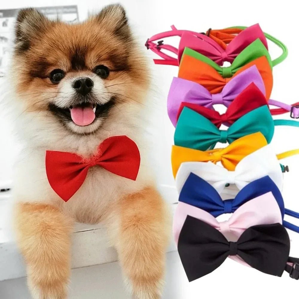 1pcs Pet Necklace Adjustable Strap Puppy Necktie Bow Ties Dog Cats Collar Grooming Supplies Accessories dieren benodigheden hond