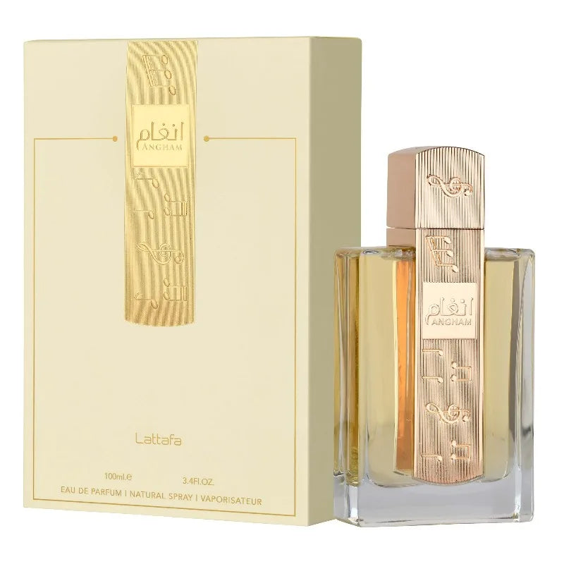 Lattafa Angham Citrus Lavender Musk Amber Vanilla Eau De Parfum Long-Lasting Fragrance for Unisex 3.40 Ounce