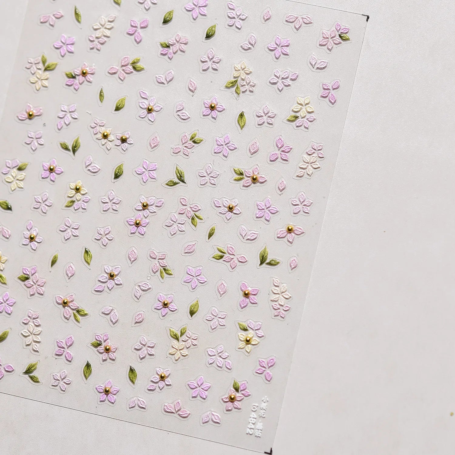 2pcs 5D Kawaii Plum Blossom Nail Stickers Fashion Chinese Flower Nail Art Decoration Self-Adhesive Decals DIY Slider Accessories