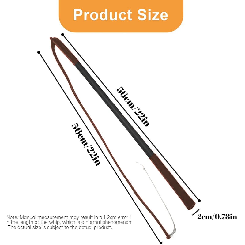 "Powerful and durable" dog whip anti-slip handle pet behavior correction training whip