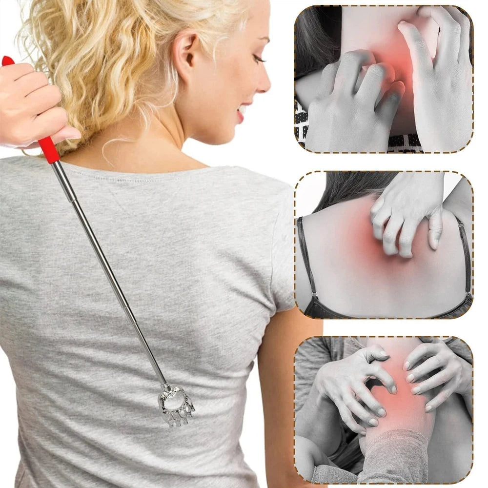3PCS Back Scratcher Telescopic Bear Claw Scratching Back Scratcher Massager Rotate Telescoping Itch Health Products Hackle