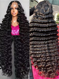 30 40 Inch Loose Water Wave 13x6 Lace Front Human Hair Wig Brazilian Deep Wave 13x4 360 HD Lace Frontal Wig Curly Wigs For Women