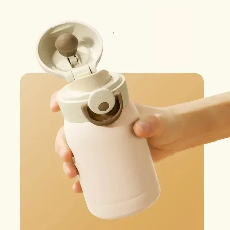 350ml/220ml Mini Thermos Cup Pocket Cup Stainless Steel Thermal Coffee Mug Vacuum Flask Insulated Hot Water Bottle Kids Gift