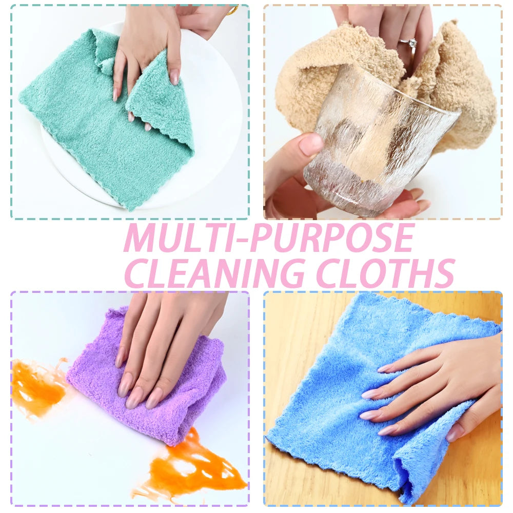 20pcs Soft Absorbent Solid Color Washcloths Gentle on Quick Drying Compact Square Towels for Home Bathroom Bathroom