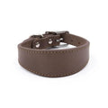 Quality Cow Leather Greyhound Dog Collar Comfortable Wide Whippet Necklace Durable Pitbull Pet Accessories Heavy Duty For Dogs