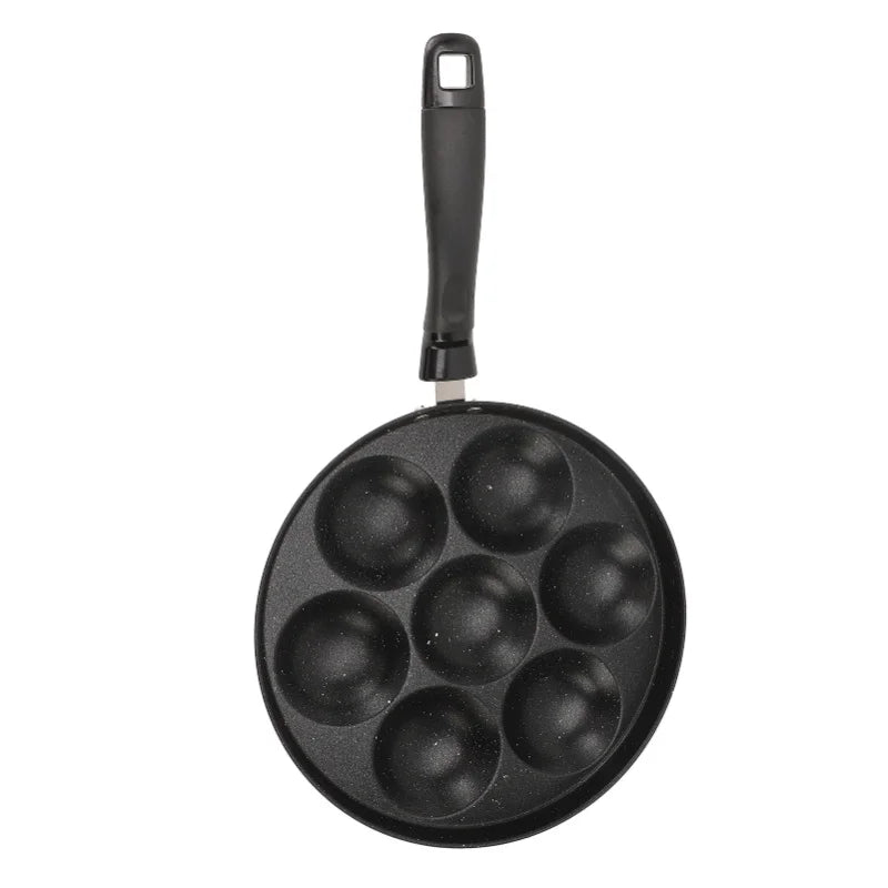 Egg Pan Omelette Fried Egg Pan 7 Holes Frying Pan Nonstick Multipurpose For Home Kitchen Breakfast Making
