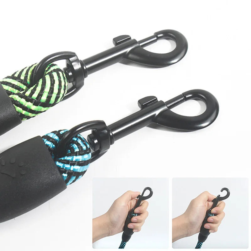 Reflective Dog Leash With Comfortable Padded Handle-Double Strong Leashes for Leash Reinforced Leash Enhance Safety And control