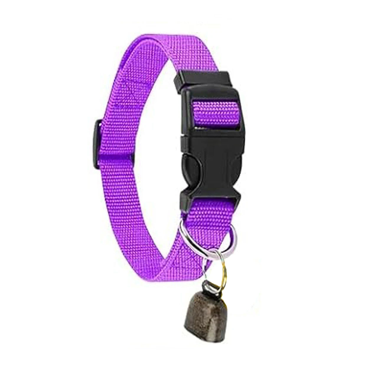 Goat Collars with Bells, Adjustable Nylon Collar Set, Horse Sheep Cow Grazing Copper Bells Pet Anti-Lost Bronze Bell for Animal