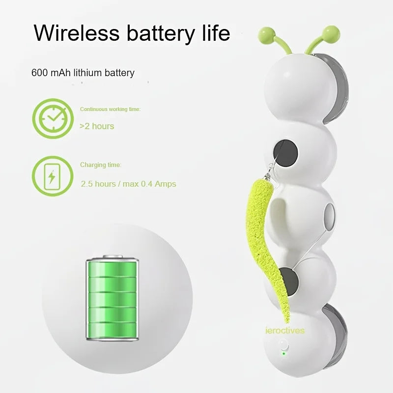 Automatic Sensor Cat Toy，USBCharging，Suitable for all cat breeds，Relieve Boredom，Exercise Pet Companion