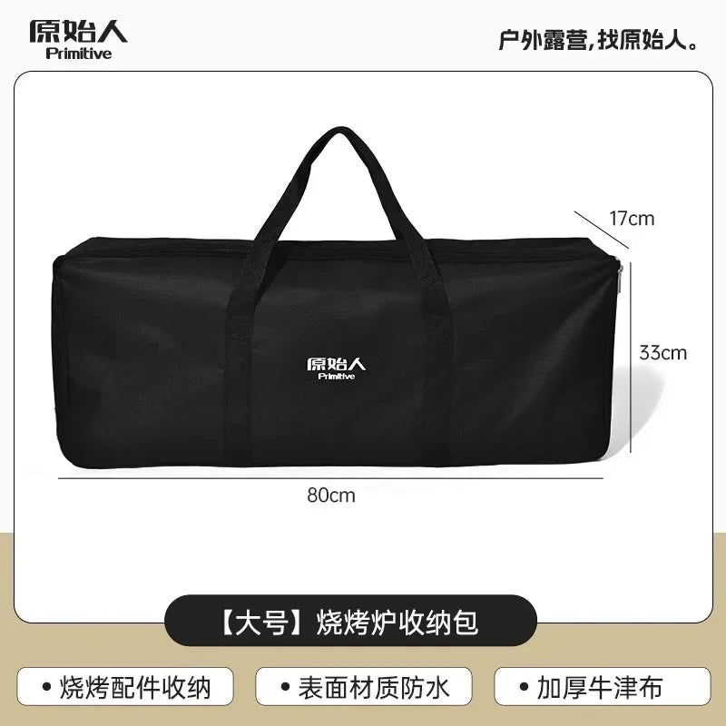 Outdoor Barbecue Supplies Storage Bag, Portable BBQ Grill & Tool Accessories Organizer Bag