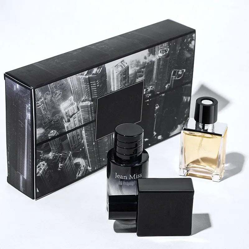 3 piece set, men's eau de Toilette spray gift box, lasting fragrance, 3 different flavors, perfect for holiday gifts, dates, eve