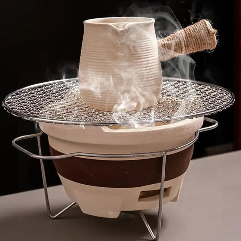 Outdoor Portable Barbecue Oven Carbon Grill Grill Round Charcoal Grill Indoor Picnic BBQ Small Stove