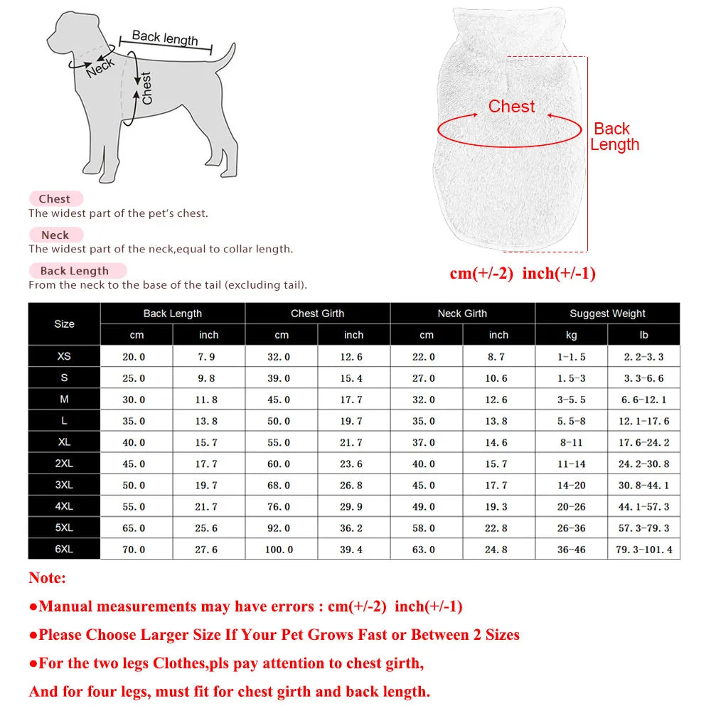 Reversible Dog Vest For Winter Warm Fleece Pet Coat For Small Large Dogs Cats Soft Puppy Jacket With Leash Hole Chihuahua Jacket
