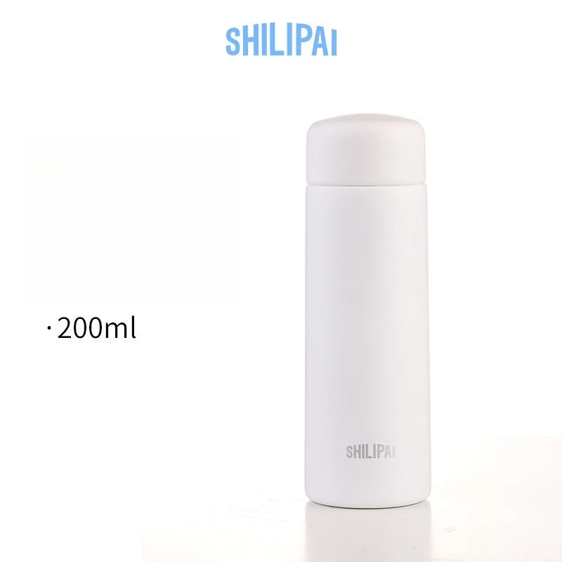150ml/200ml Mini 316 Stainless Steel Portable Thermos Cup Vacuum Thermal Insulation Pocket Cup with Tea Strainer Water Bottle