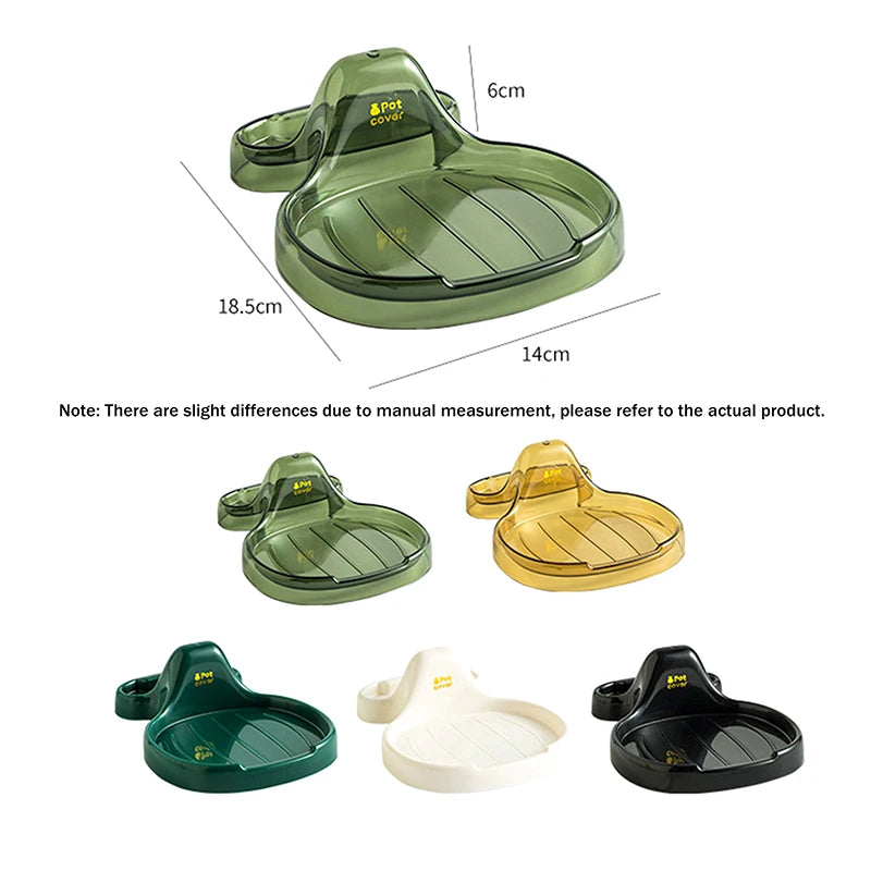 Kitchen Pot Lid No Drilling Required Household Pot Lid Holder With Drip Tray Sitting