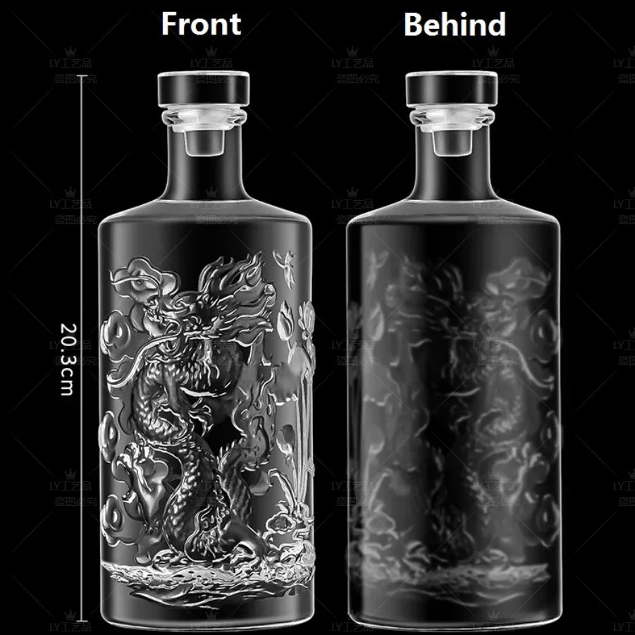 500ml Glass Water Bottle Large Capacity with Cover for Water Drink Outdoor PortableTransparent Milk Juice Cup